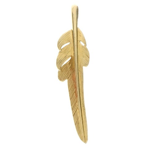 18K 全金カゼキリフェザー L ペンダントトップ
