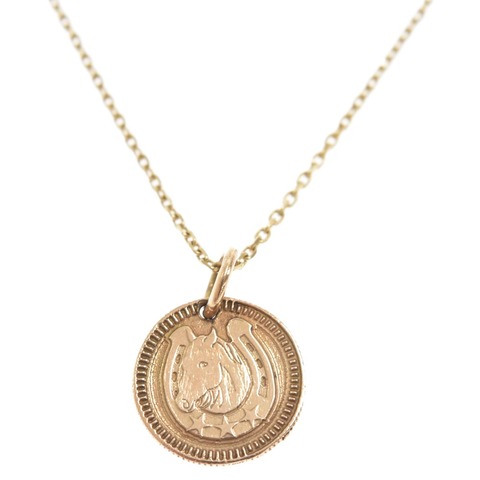 K18 メダルモチーフペンダント